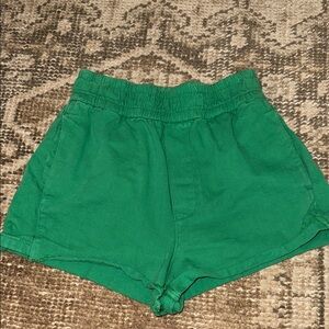 Green Zara Women's Shorts